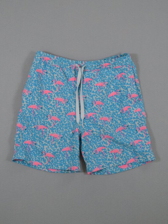 chubbies Other - Chubbies Youth Medium Flamingo Swim Trunks Boys 10 12 Blue Pink Lined Beach Shor